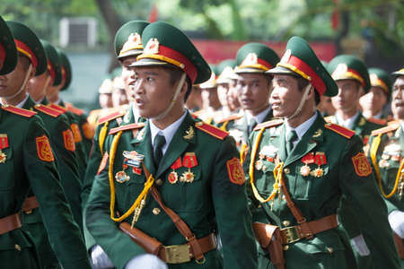 hanoi, vietnam, Sep 2, 2015: parade celebrate Independence Day in Vietnamのeditorial素材