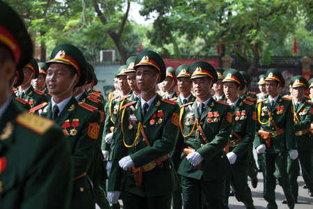 hanoi, vietnam, Sep 2, 2015: parade celebrate Independence Day in Vietnamのeditorial素材