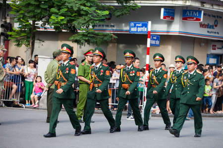 hanoi, vietnam, Sep 2, 2015: parade celebrate Independence Day in Vietnamのeditorial素材