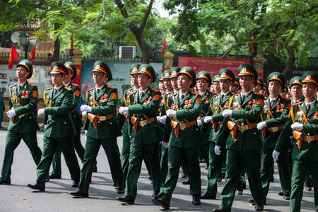 hanoi, vietnam, Sep 2, 2015: parade celebrate Independence Day in Vietnamのeditorial素材