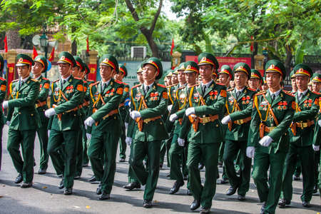 hanoi, vietnam, Sep 2, 2015: parade celebrate Independence Day in Vietnamのeditorial素材