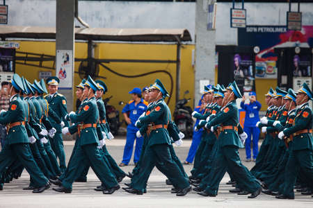 hanoi, vietnam, Sep 2, 2015: parade celebrate Independence Day in Vietnamのeditorial素材