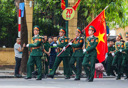 hanoi, vietnam, Sep 2, 2015: parade celebrate Independence Day in Vietnamのeditorial素材