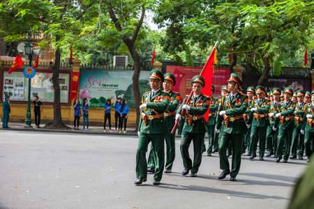 hanoi, vietnam, Sep 2, 2015: parade celebrate Independence Day in Vietnamのeditorial素材