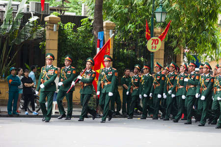 hanoi, vietnam, Sep 2, 2015: parade celebrate Independence Day in Vietnamのeditorial素材
