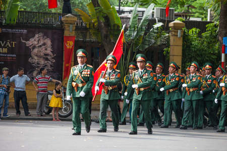 hanoi, vietnam, Sep 2, 2015: parade celebrate Independence Day in Vietnamのeditorial素材