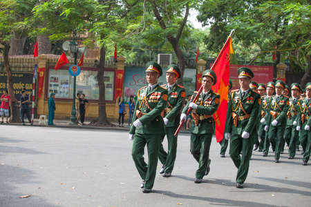 hanoi, vietnam, Sep 2, 2015: parade celebrate Independence Day in Vietnamのeditorial素材