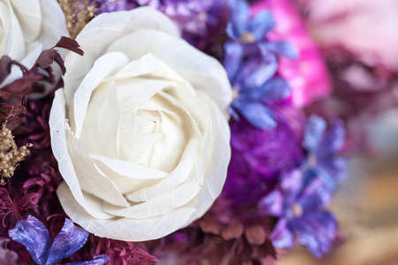 Close-up Large Beautiful bouquet of mixed flowers. Flower background and Wallpaper. Floral shop concept . Beautiful fresh cut bouquet. Flowers deliveryの写真素材