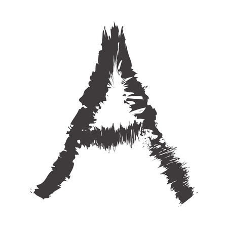 font black A compatible with small font black a-z can to do many thing on web design or website.のイラスト素材