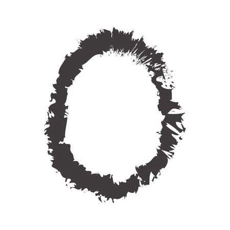 font black O compatible with small font black a-z can to do many thing on web design or website.のイラスト素材