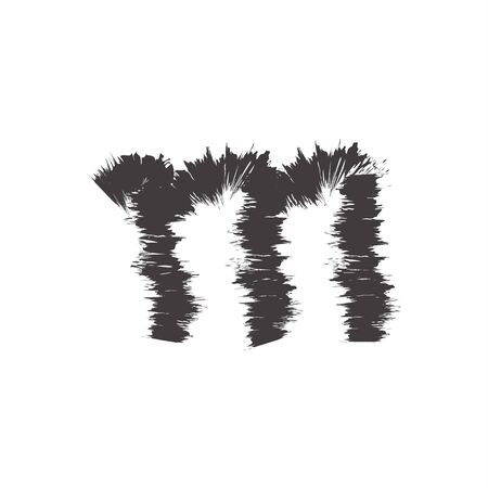 small font black m compatible with font black A-Z and can to do many thing on web design or website.のイラスト素材