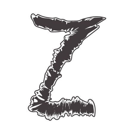 pattern font black Z compatible with small pattern font black a-z and can to do many thing on web design or website.のイラスト素材