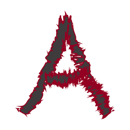 abstract font color A compatible with small abstract font color a-z and can to do many thing on web design or website.のイラスト素材