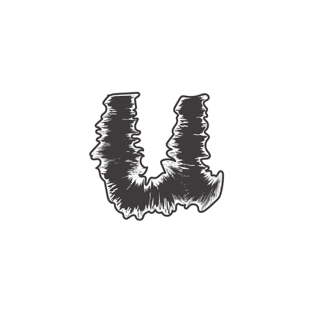 small pattern font black u compatible with pattern font black A-Z and can to do many thing on web design or website.のイラスト素材