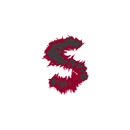small abstract font color s compatible with abstract font color A-Z and can to do many thing on web design or website.のイラスト素材