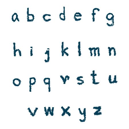 small blue font can be many business on web design or website,digital media.のイラスト素材