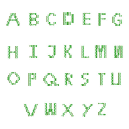 font green can be many business on web design or website,digital media.のイラスト素材