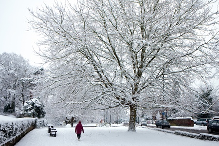 Winter scene East Grinsteadの写真素材