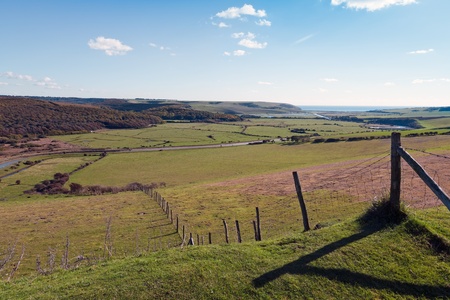 Scenic view of the rolling Sussex countrysideの写真素材