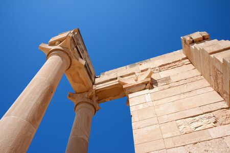 Temple of Apollo near Kourion Cyprus Europeの写真素材