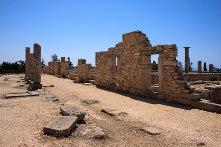Temple of Apollo near Kourion Cyprus Europeの写真素材