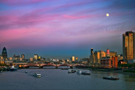 London skyline at duskの写真素材