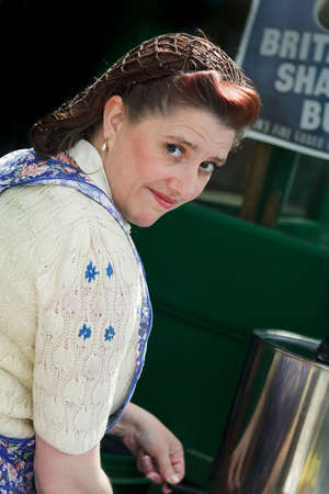 Bluebell Railway, Horsted Keynes, West Sussex, UK  - May 7, 2011 -Southern at War re-enactment day