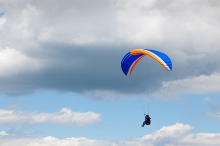 Paragliding at Devil's Dykeの写真素材