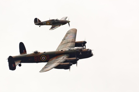 Phantom of the Ruhr escorted by a Hurricaneのeditorial素材