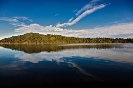 Lake Mahinapuaの写真素材