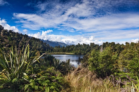 Lake Mapourikaの写真素材