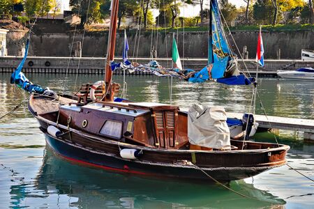 Yacht moored at Desenzano del Garda