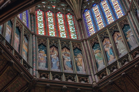 Interior view of part of Ely Cathedralのeditorial素材