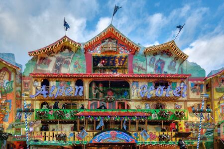 Mock up Alpine Hotel at Winter Wonderland Hyde Parkのeditorial素材