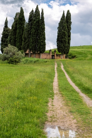 Rural cementery in Val d Orciaの写真素材
