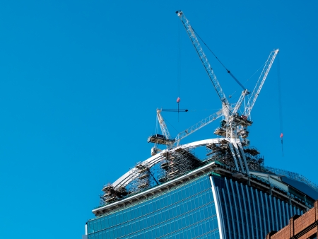 New buiding under construction in the City of London