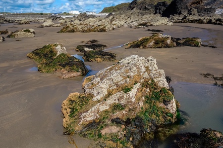 Rocky coastline at Bude