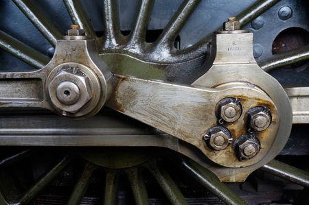 An old steatrain wheel