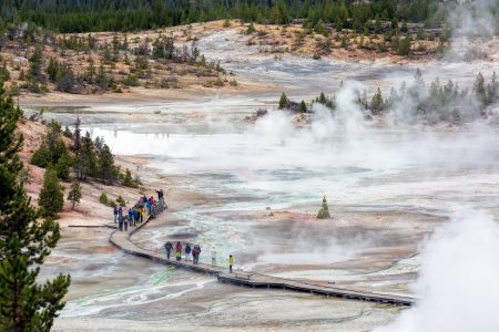 Norris Geyser Basinの写真素材