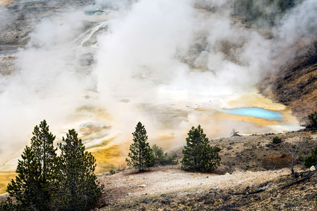 Norris Geyser Basinの写真素材