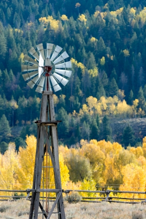 Windmill in Wyomingの写真素材