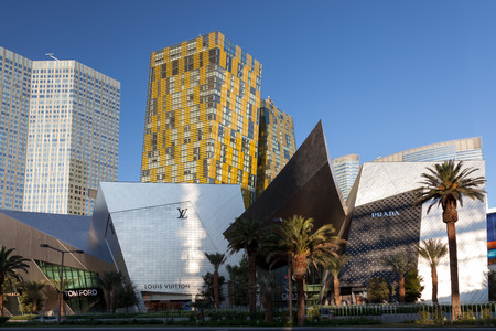 Famous shops along the Stripのeditorial素材