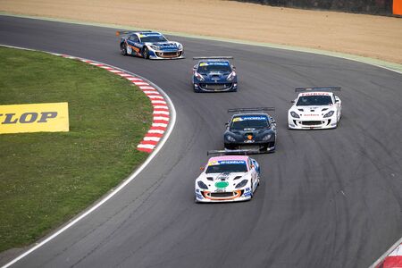 Michelin Ginetta GT4 Supercup race March 2014のeditorial素材