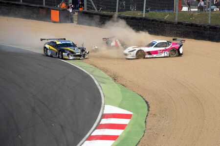 Michelin Ginetta GT4 Supercup race March 2014のeditorial素材