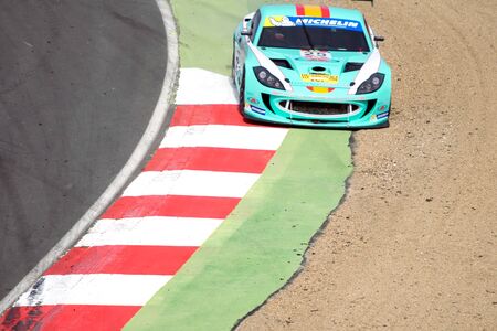 Michelin Ginetta GT4 Supercup race March 2014のeditorial素材