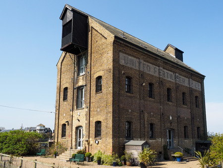 FAVERSHAM, KENT/UK - MARCH 29 : Old United Fertiliser building converte to apartments in Faversham...