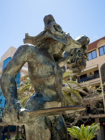 Salvador Dali sculpture in Marbellaのeditorial素材