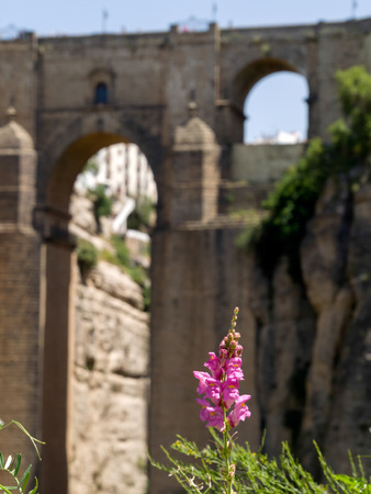 View of Ronda New Bridgeの写真素材