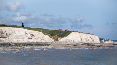 ROTTINGDEAN, EAST SUSSEX/UK - MAY 24 : Rottingdean Black Smock Windmill near Brighton in East Sussex England on May 24, 2014のeditorial素材