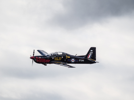 Tucano T. Mk 1 flying over Biggin Hill airfield